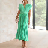 Amara Yazmin - Plisseekleid – Grün