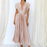 Amara Yazmin - Plisseekleid – Rosa