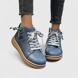 Nyrah | Orthopedic Boots – Blau