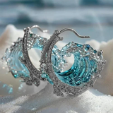 Ozeanschwur – Elegante Ohrringe mit maritimer Note – Silber