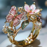 Vintage Goldene Prifddinas Blumenring – Gold