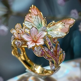 Vintage Goldene Brimhaven Blumenring – Gold