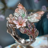 Vintage Goldene Brimhaven Blumenring – Silber