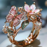 Vintage Goldene Prifddinas Blumenring – Roségold