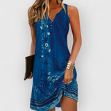 Tessa | Midi Kleid – Blau