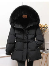 Corly - winterjacke mit abnehmbarer kapuze – Schwarz