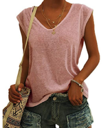 Alysa | Damen Sommer Elegante Oberteil | Ärmelloses – Rosa