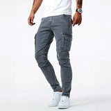Darnic - Premium Stretch-Cargo-Jeans – Grau