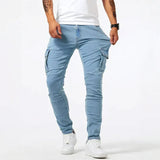 Darnic - Premium Stretch-Cargo-Jeans – Blau