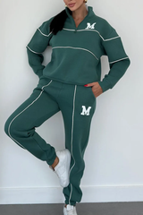 Michigan | Zweiteiliges Casual Set – Grün