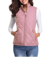 Leicht Gefütterte Stylische Damenweste - Lara – Rosa