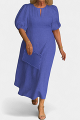 Connie Kleid: Elegante Leichtigkeit und zeitlose Vielseitigkeit – Blau