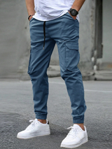DAVIDE | HERREN CARGO JOGGERHOSE – Blau