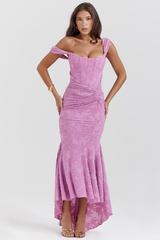 Traudel – Ärmelloses Maxikleid – Rosa