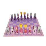 Brainiacs - Schachspiel für Kinder - Schach lernen und strategisches Denken entwickeln – Rosa und Lila