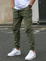 DAVIDE | HERREN CARGO JOGGERHOSE – Militärgrün