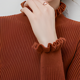 Cherry | Modischer und müheloser Winterpullover – Braun