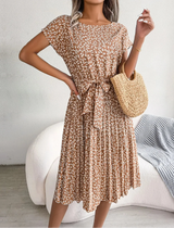Lilienne | Schickes Sommerkleid – Hellbraun