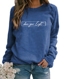 Mischa - Baumwoll-Sweatshirt – Blau