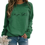 Mischa - Baumwoll-Sweatshirt – Grün