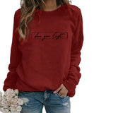 Mischa - Baumwoll-Sweatshirt – Dunkelrot
