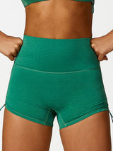 Selina | Verstellbare High-Waist Sport-Shorts – Grün