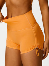 Selina | Verstellbare High-Waist Sport-Shorts – Orange