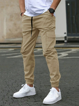 DAVIDE | HERREN CARGO JOGGERHOSE – Beige