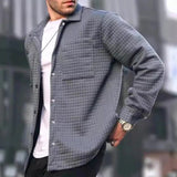 Gesteppte Hemdjacke mit Knöpfen | Ideal für entspannte Tage – Grau
