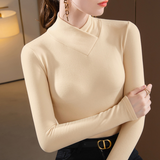Christel™ - Elegantes Rollkragenhemd – Weiß