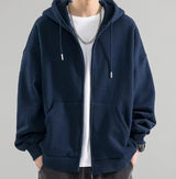 Sjoerd – trendiger herren-hoodie – Blau
