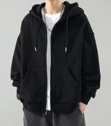 Sjoerd – trendiger herren-hoodie – Schwarz