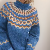 Olivia | Gemütlicher Rollkragenpullover – Blau