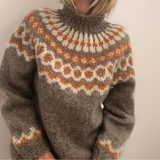 Olivia | Gemütlicher Rollkragenpullover – Khaki
