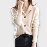 Amira – Eleganter Cardigan – Beige
