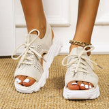Mariah - Orthopädische Sandalen mit dicker Sohle – Weiß