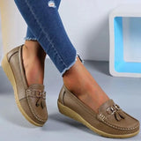 Käthe | Damen Leder Loafer Fußgewölbestütze – Leder Loafer Stützend Komfort 2026 – Braun
