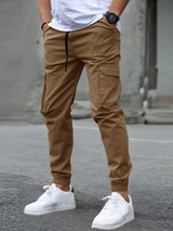 DAVIDE | HERREN CARGO JOGGERHOSE – Braun