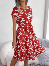 Lilienne | Schickes Sommerkleid – Korallenrot