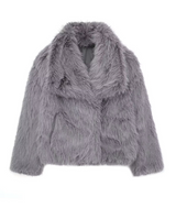 Coco Pelzjacke, Wintermäntel – Grau