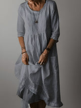 Zaria - Softtouch-Maxikleid – Grau