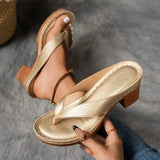 DELACROIX | Schicke Komfortsandalen – Gold