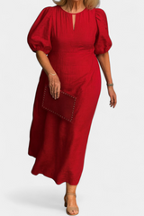 Connie Kleid: Elegante Leichtigkeit und zeitlose Vielseitigkeit – Rot