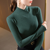 Christel™ - Elegantes Rollkragenhemd – Blau