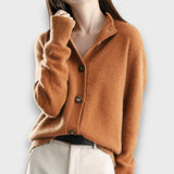 Amira – Eleganter Cardigan – Orange