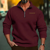 Kuscheliger Fleecepullover | Ideal für entspannte Tage – Burgundisch