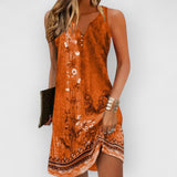 Tessa | Midi Kleid – Orange
