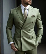 Herren Slim Fit Hochzeitsgast Anzug | Zweiteiler – Mintgrün