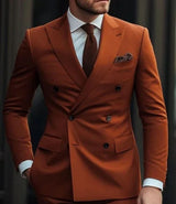 Herren Slim Fit Hochzeitsgast Anzug | Zweiteiler – Braun