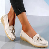 Käthe | Damen Leder Loafer Fußgewölbestütze – Leder Loafer Stützend Komfort 2026 – Khaki